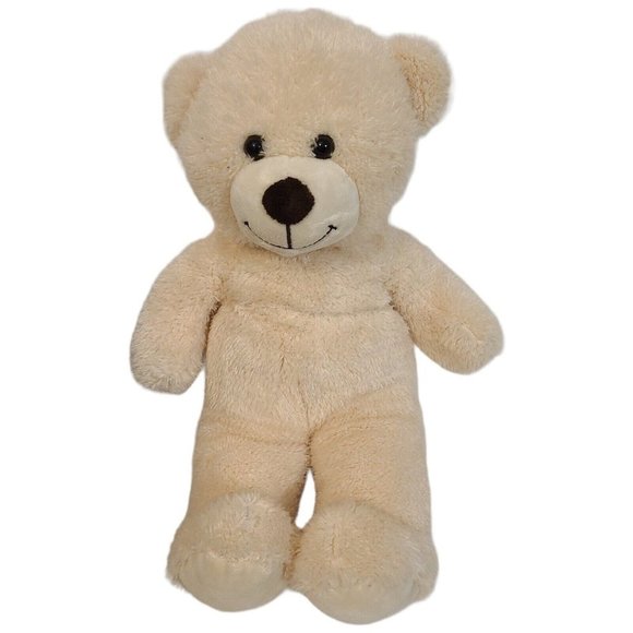2010 Build-A-Bear BAB Lil' COCONUT CUB Cream 16" Teddy Bear Plush Stuffed Animal - Picture 1 of 6